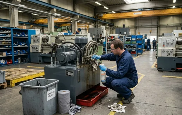 Anlagenreinigung Detailaufnahme