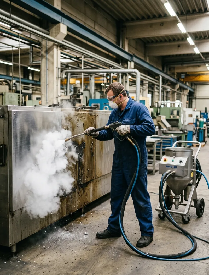 Reinigung einer CNC-Maschine