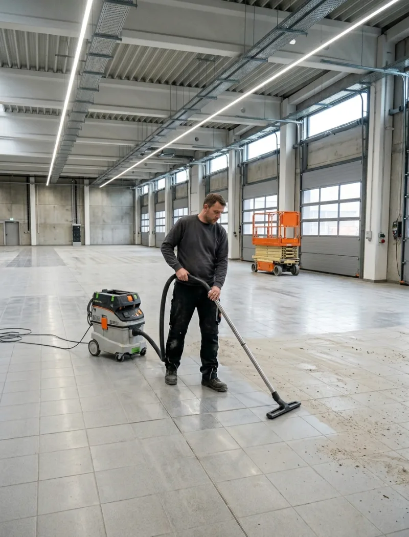 Sauberes Treppenhaus nach Bauendreinigung