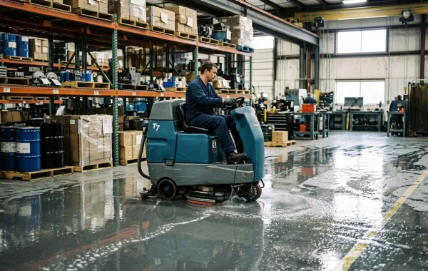 Sauberer Industrieboden